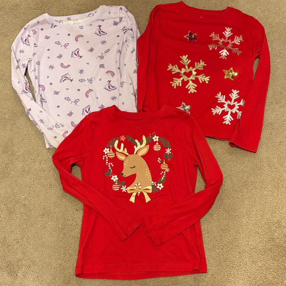 Girls winter/holiday shirts